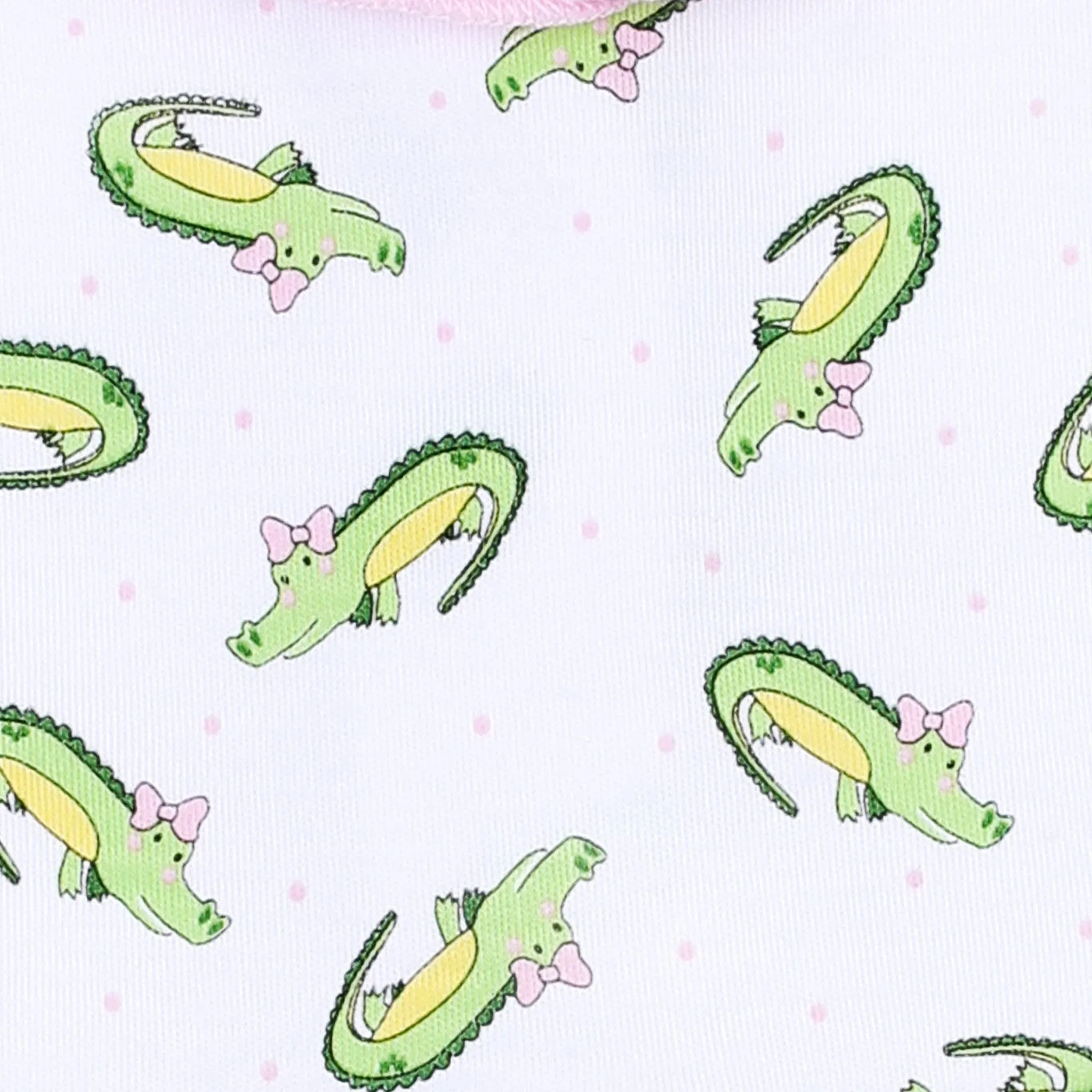 Alligator Friends Pink Print Hat