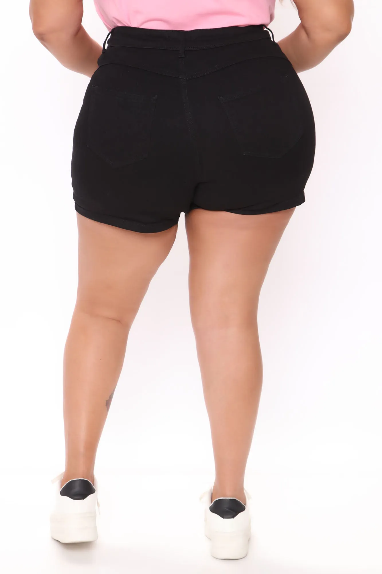An Easy Choice Booty Lifting Denim Shorts - Black