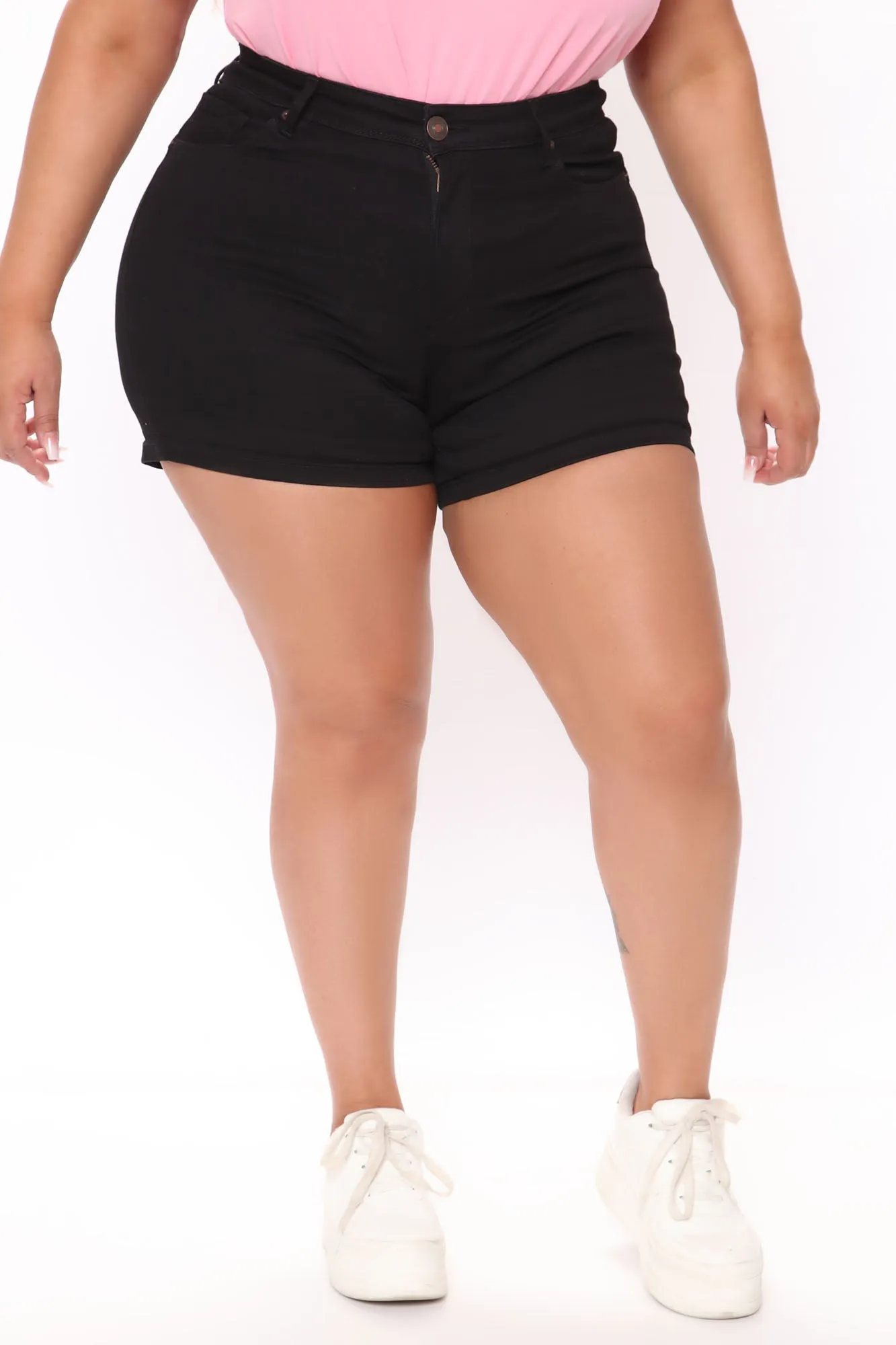 An Easy Choice Booty Lifting Denim Shorts - Black