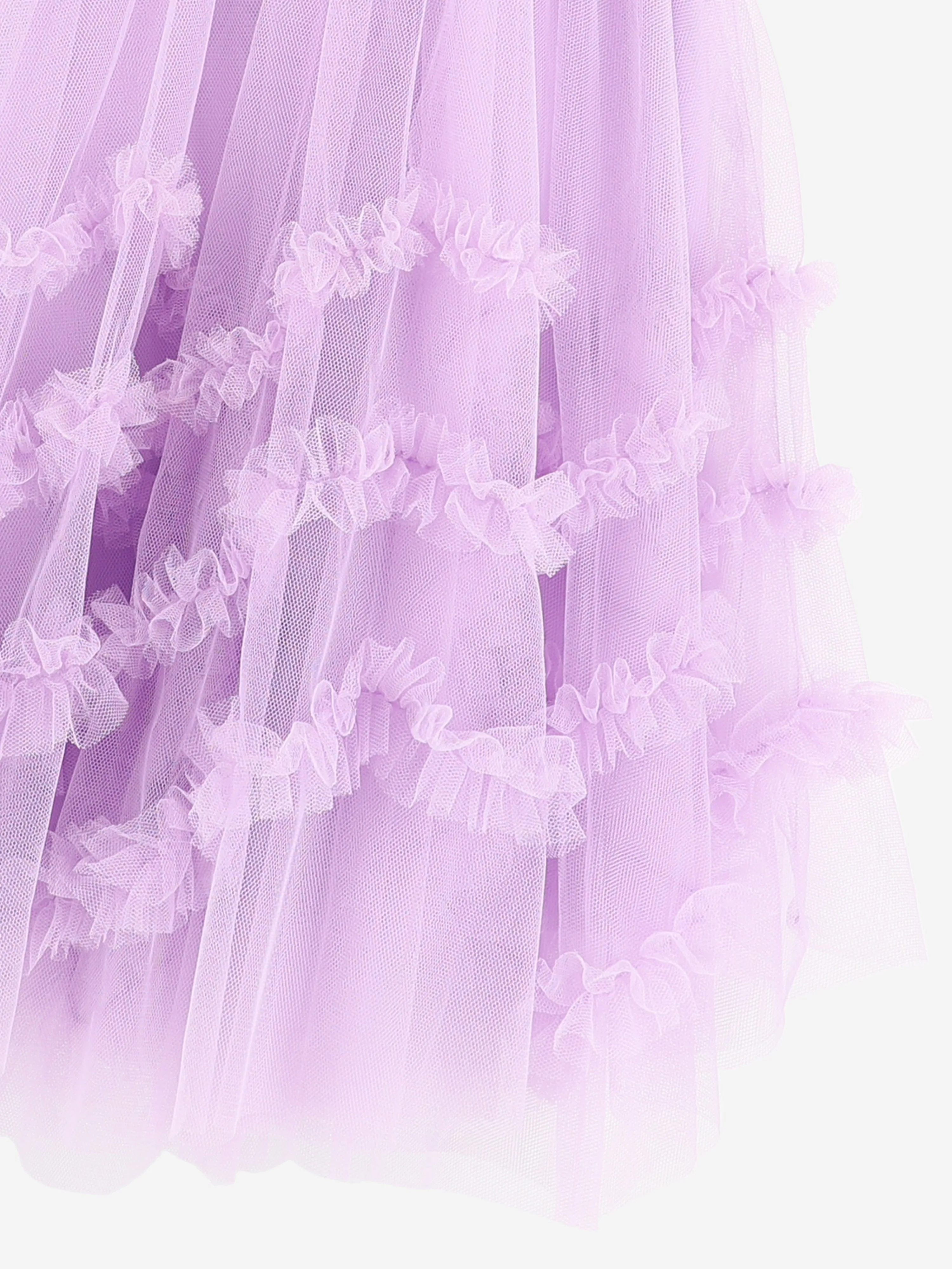 Angels Face Girls Zigzag Tulle Dress in Purple