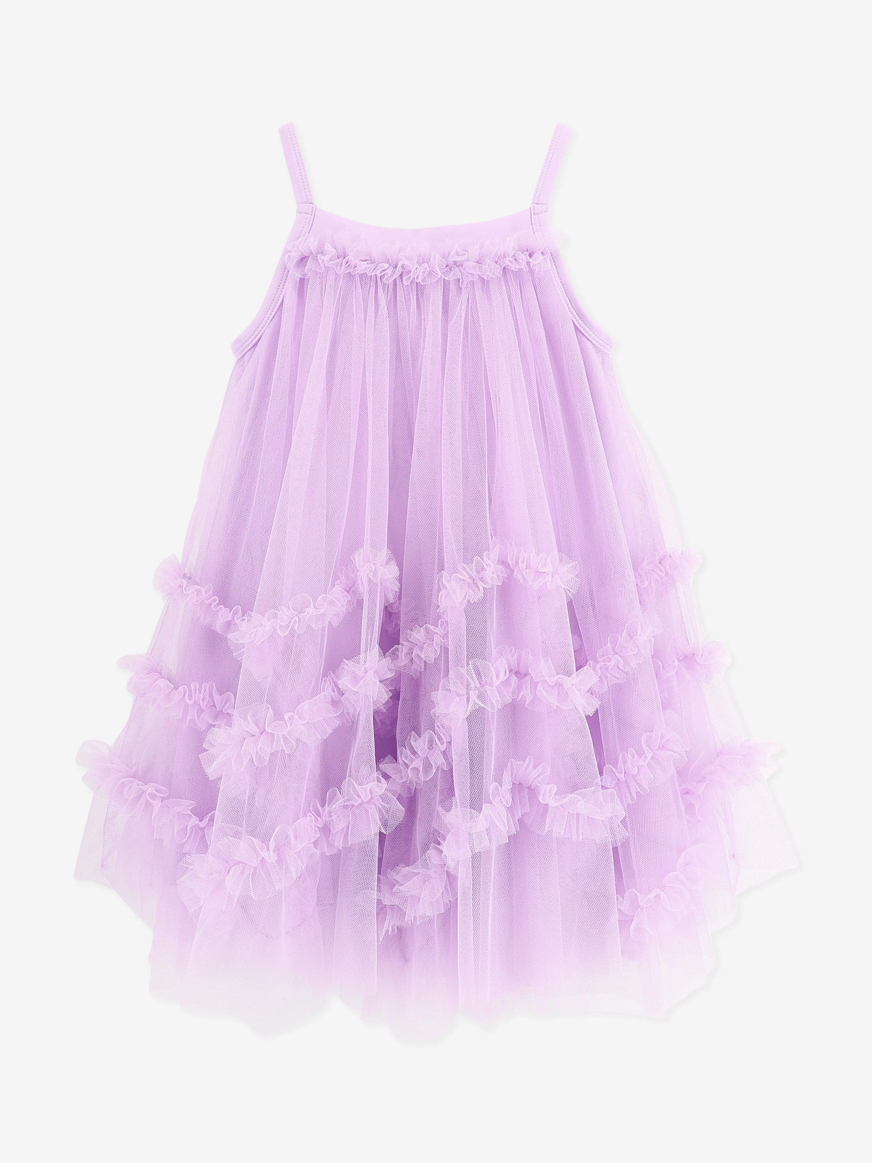 Angels Face Girls Zigzag Tulle Dress in Purple