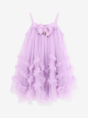 Angels Face Girls Zigzag Tulle Dress in Purple