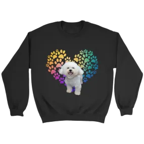 Bichon Heart Sweatshirts