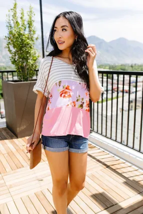 Block Of Lilac & Blossoms Top