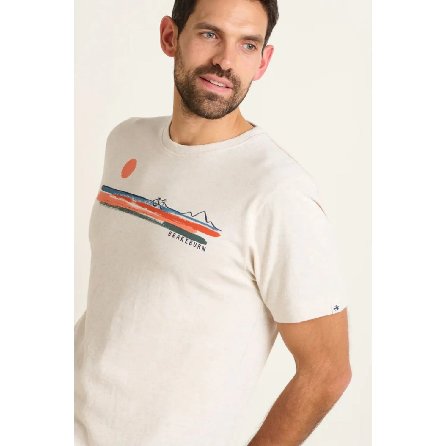 Brakeburn XXL White Printed Bike T-Shirt