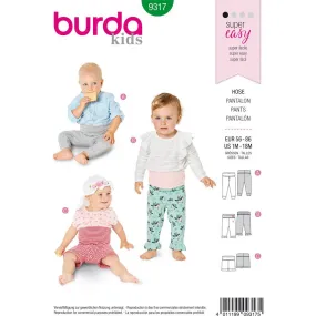 Burda Style Pattern B9317 Baby's pants