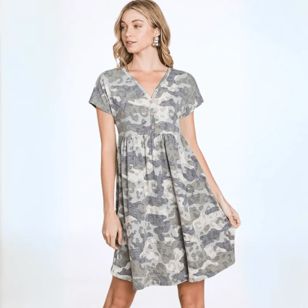 Camo Mini Dress Made in USA