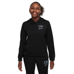 Cristiano Ronaldo Kids' Black Hoodie Sweatshirt - Nike CR7 Style with Cozy Front Pocket