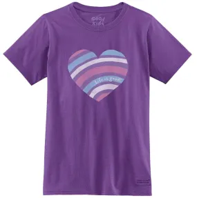 Crusher Ripple Heart T-Shirt by Life is good