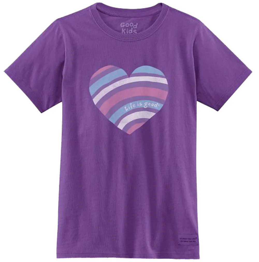 Crusher Ripple Heart T-Shirt by Life is good