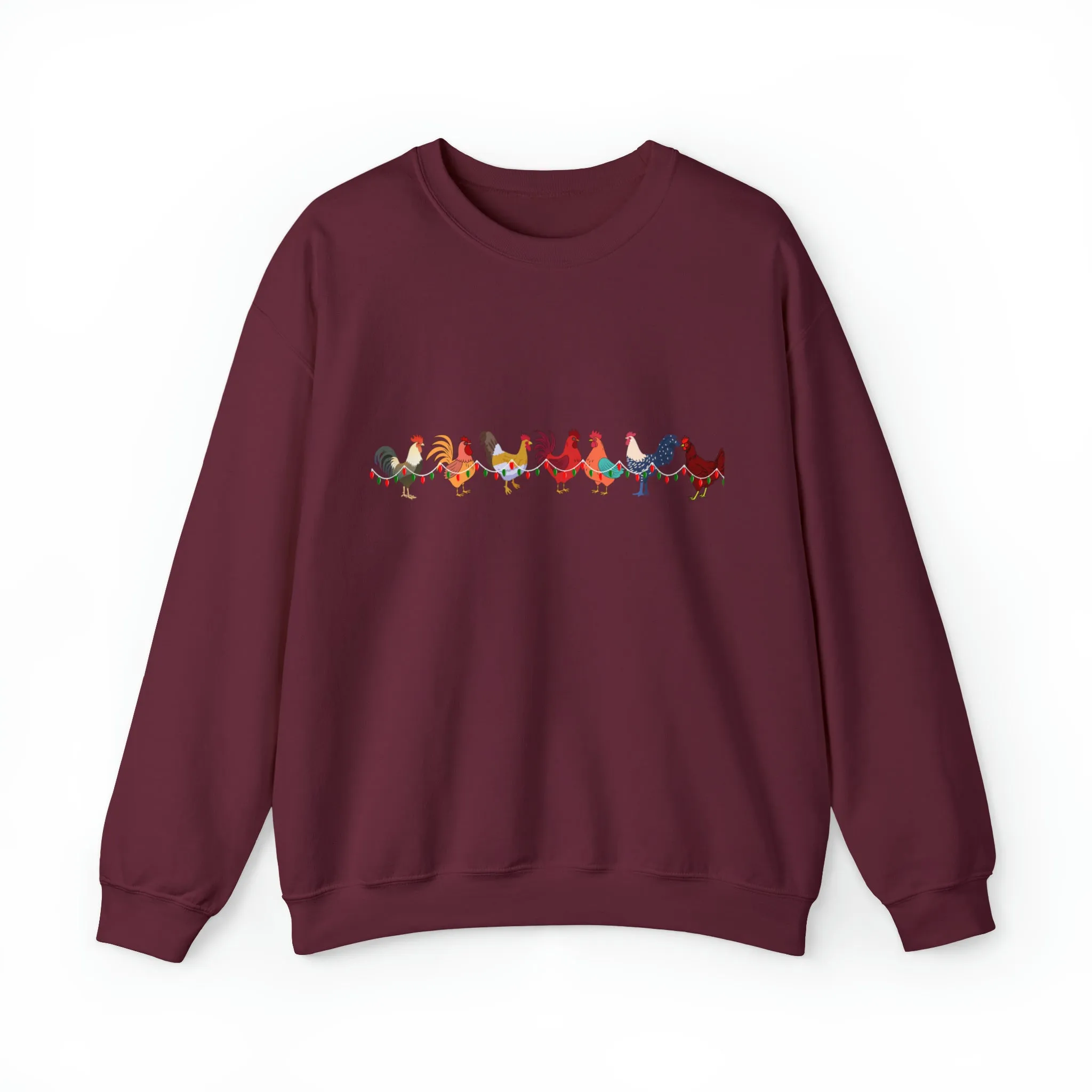 Cute Christmas Chickens Christmas Sweatshirt, Womens Christmas Sweatshirt, Christmas Sweatshirts for Women, Christmas Women,Merry Christmas Sweat