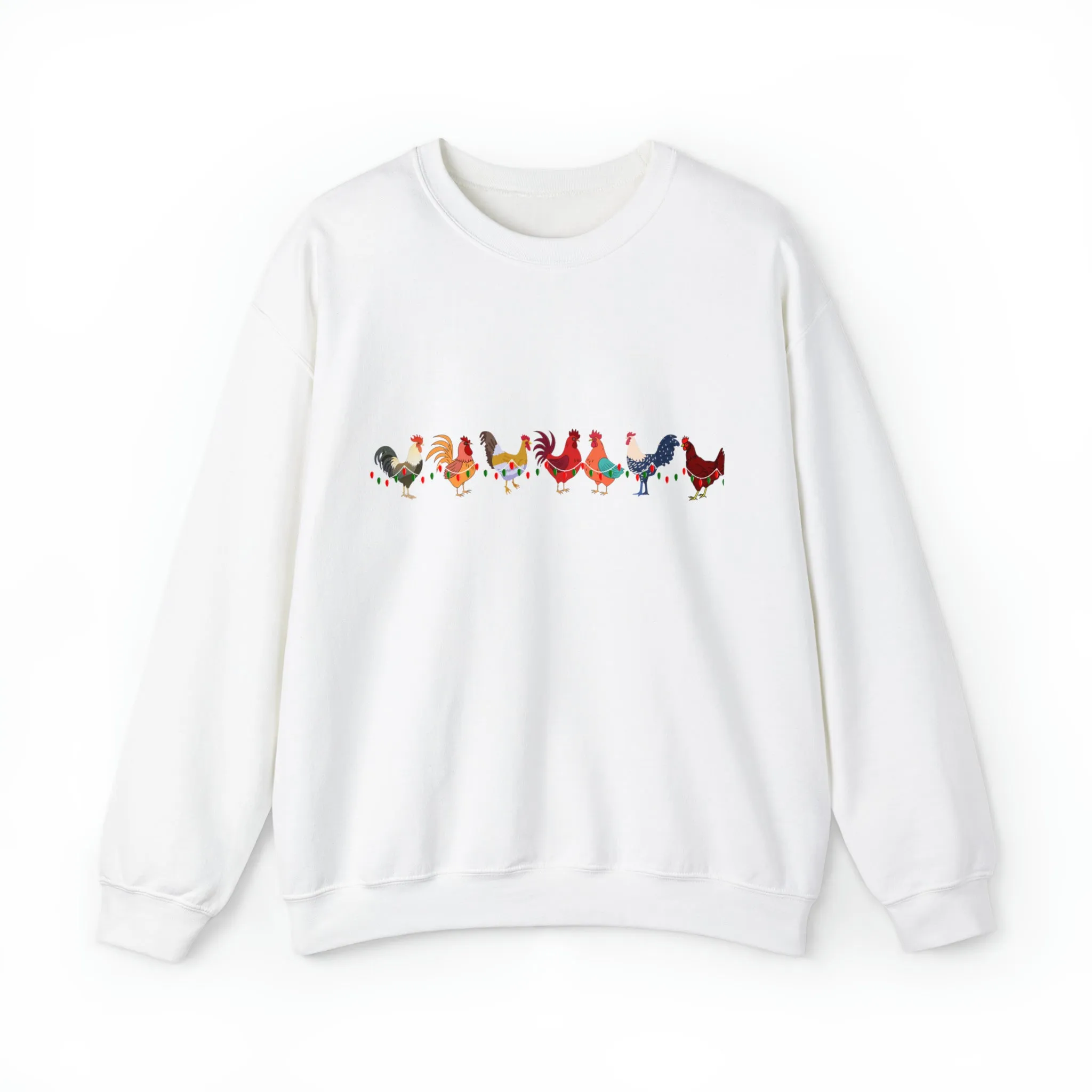 Cute Christmas Chickens Christmas Sweatshirt, Womens Christmas Sweatshirt, Christmas Sweatshirts for Women, Christmas Women,Merry Christmas Sweat
