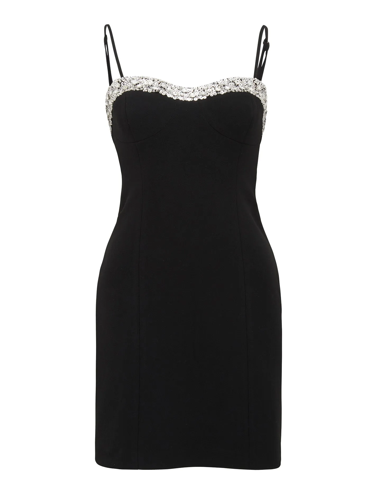 Ella Diamante Panel Corset Mini Dress