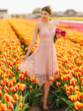 Ever-Pretty Women Elegant Sleeveless Spaghetti Hilo Lace Bridesmaid Dresses EP04036