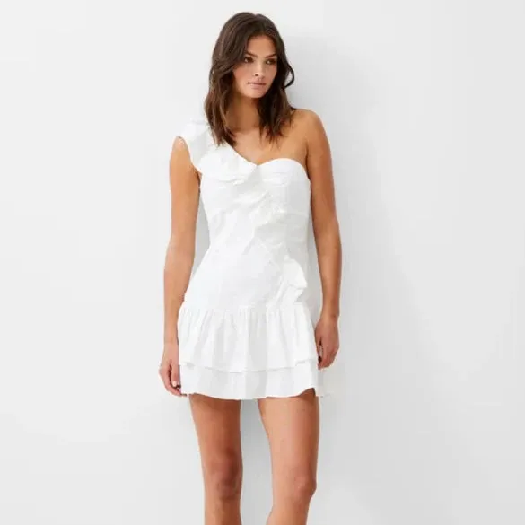 Florida Ruffle Shoulder Dress