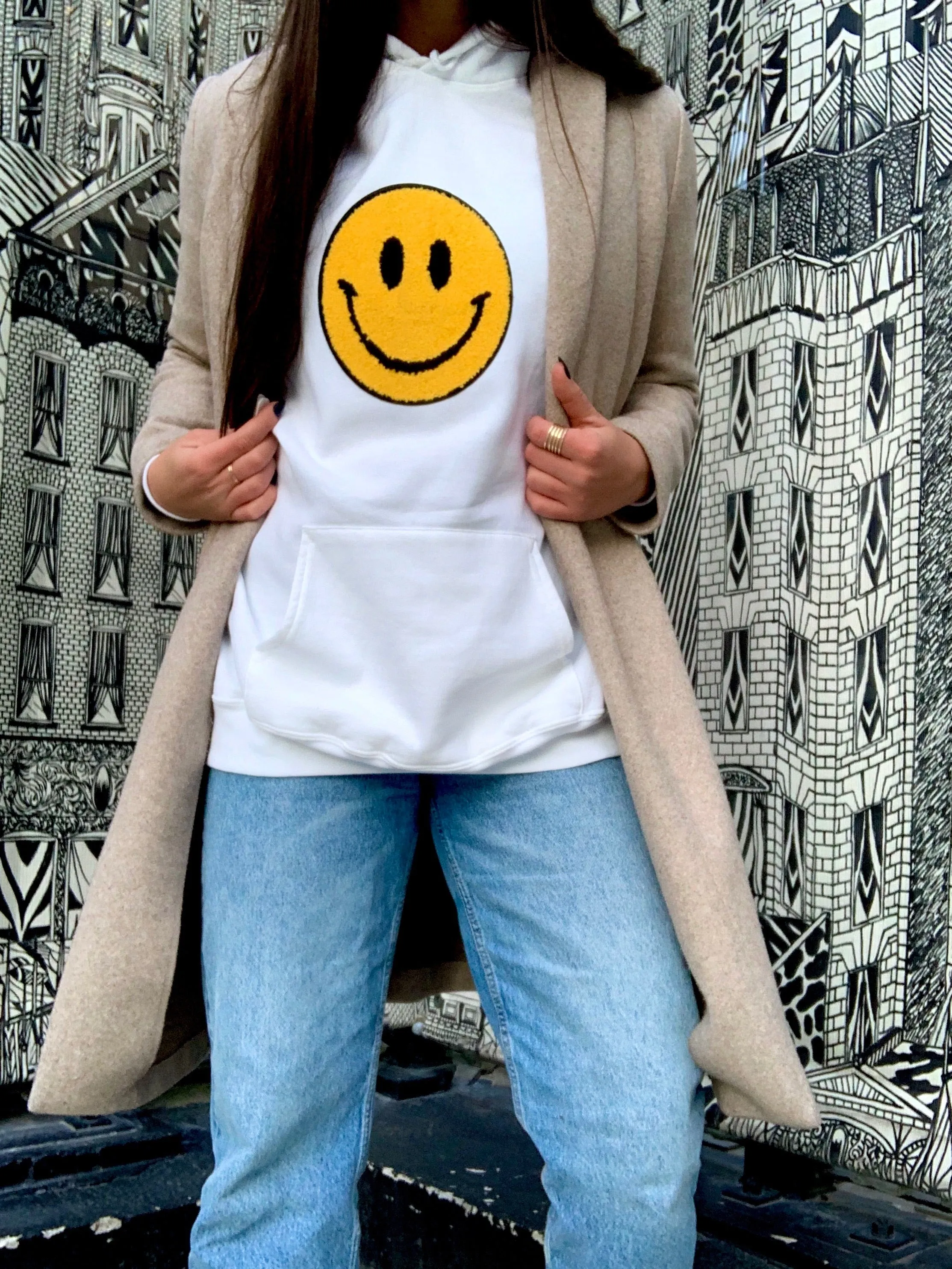 Fuzzy Soho Happy Face ™️ Sweatshirt PRE-ORDER Ships November 15th