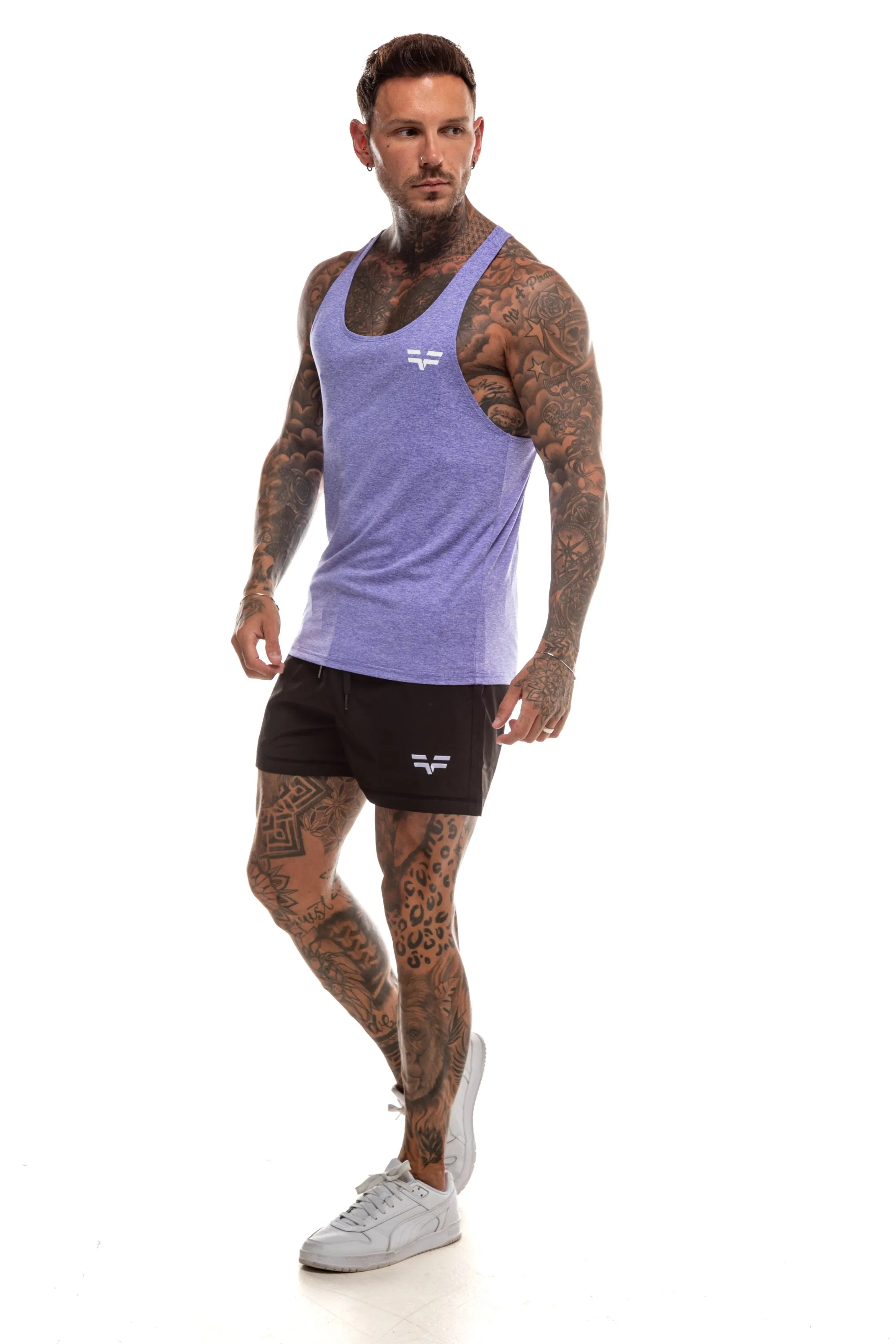 GymFreak Mens Active Vest - Purple