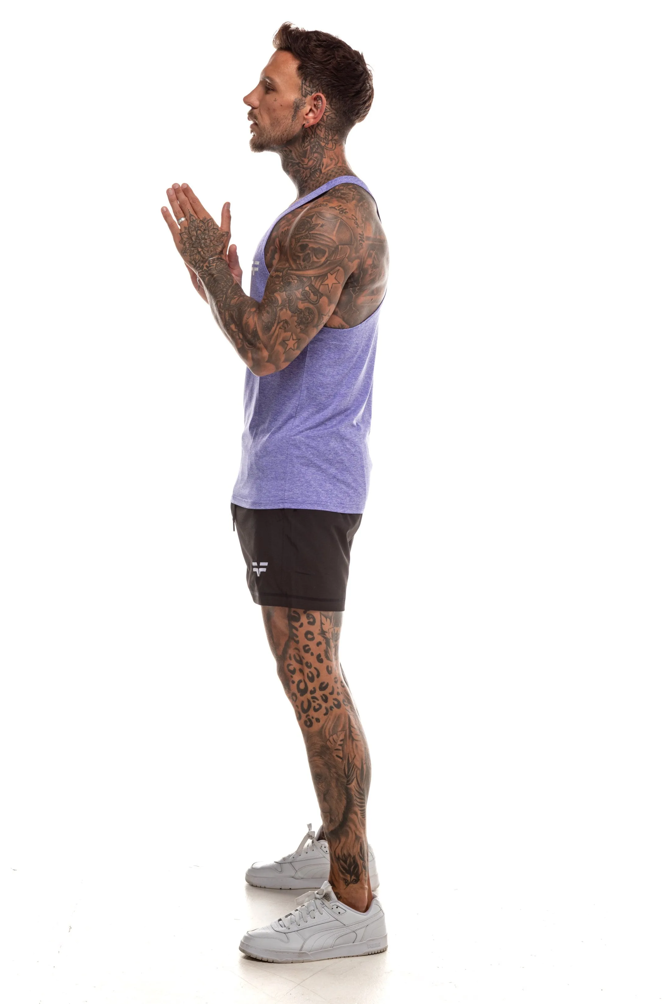 GymFreak Mens Active Vest - Purple