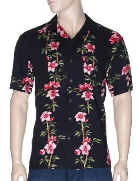 Hawaiian Shirt Bamboo Hibiscus Island