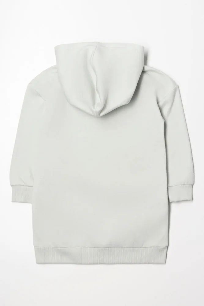 Hooded Sweat Dress Sage