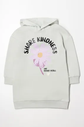Hooded Sweat Dress Sage