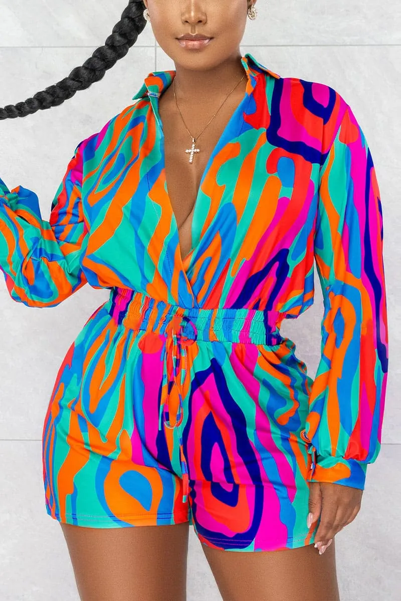 JA490 Rainbow Long Sleeve Rompers