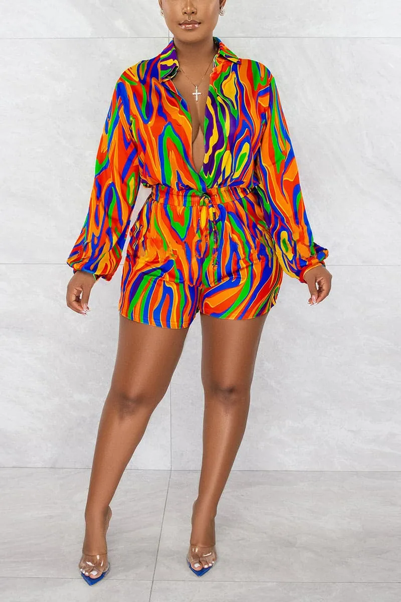 JA490 Rainbow Long Sleeve Rompers