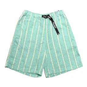 Kapital Linen Phillies Stripe Easy Shorts Turquoise
