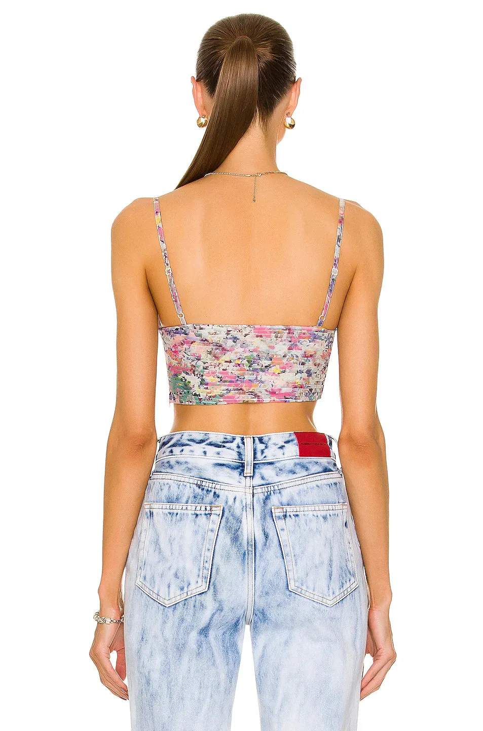 Lelia Bandeau Crop Top in Multicolor