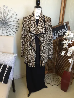 Leopard Knit Cardigan