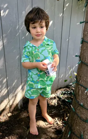 Lil Easy Shorts ~ Abstract Poppy