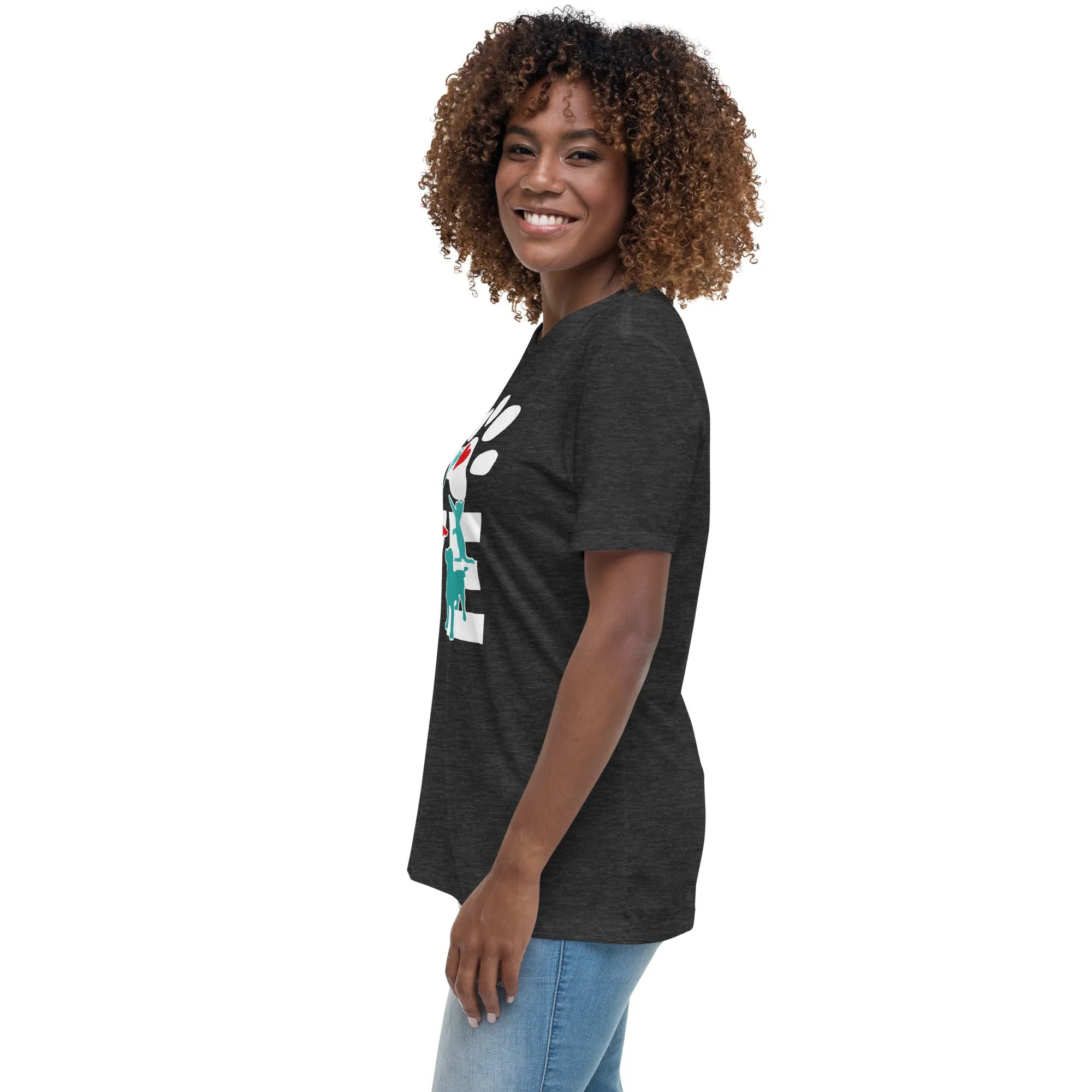 Love Cat and Dog Women's Relaxed T-Shirt