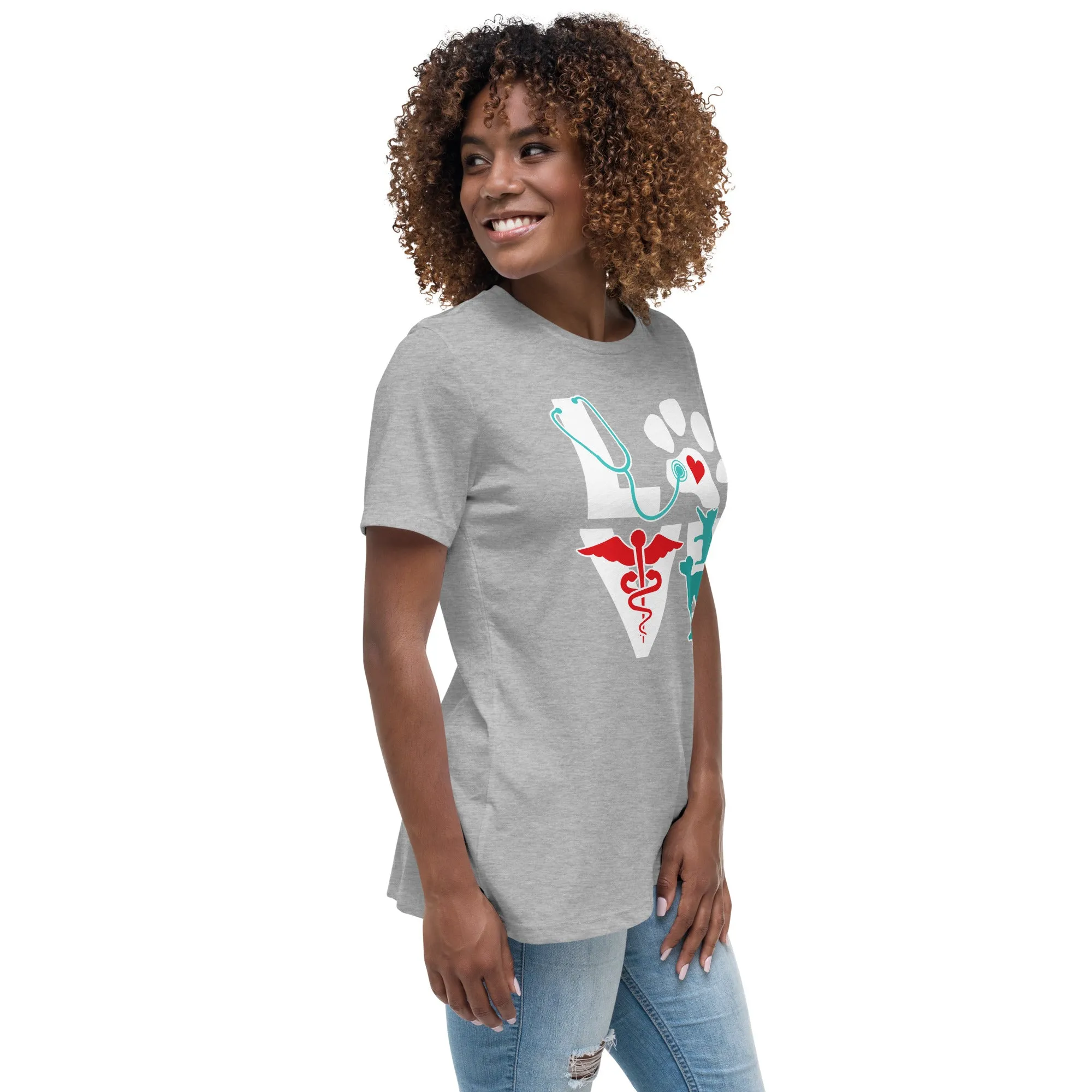 Love Cat and Dog Women's Relaxed T-Shirt