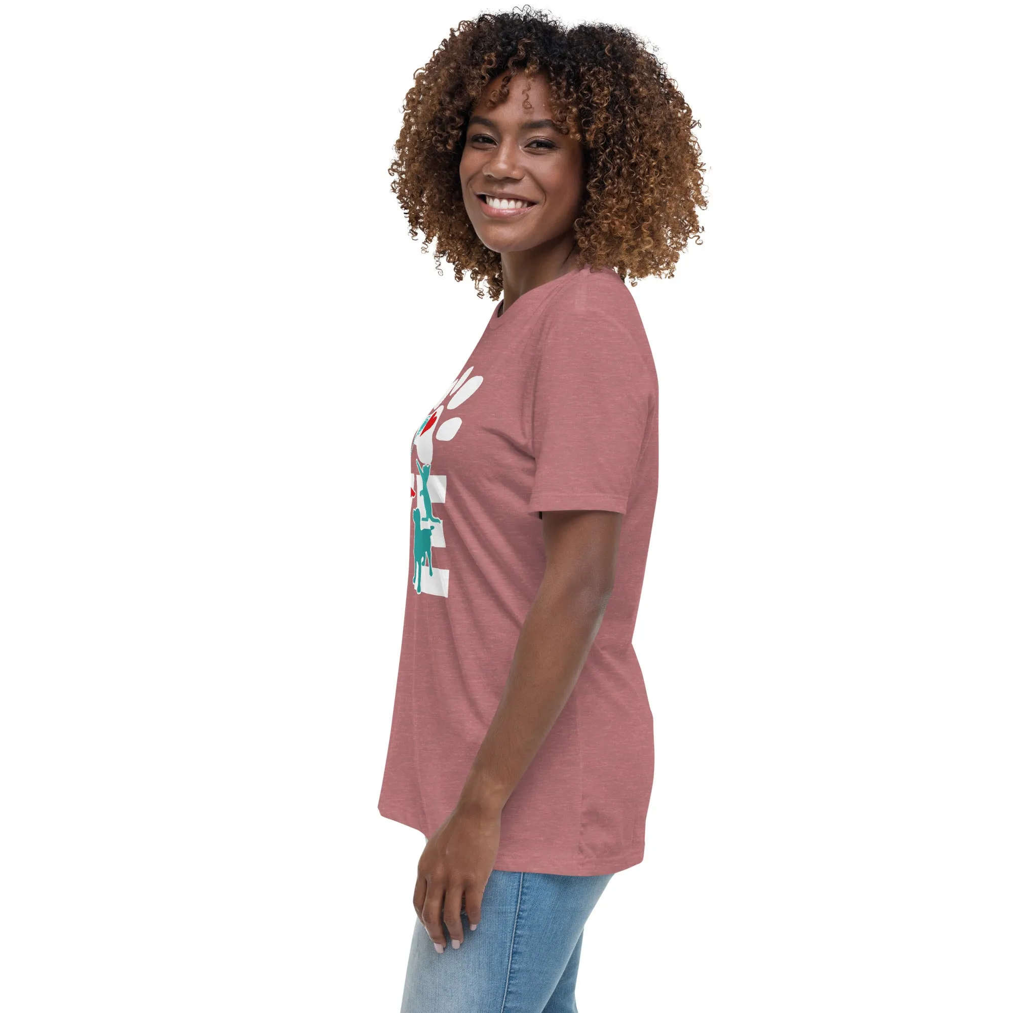 Love Cat and Dog Women's Relaxed T-Shirt