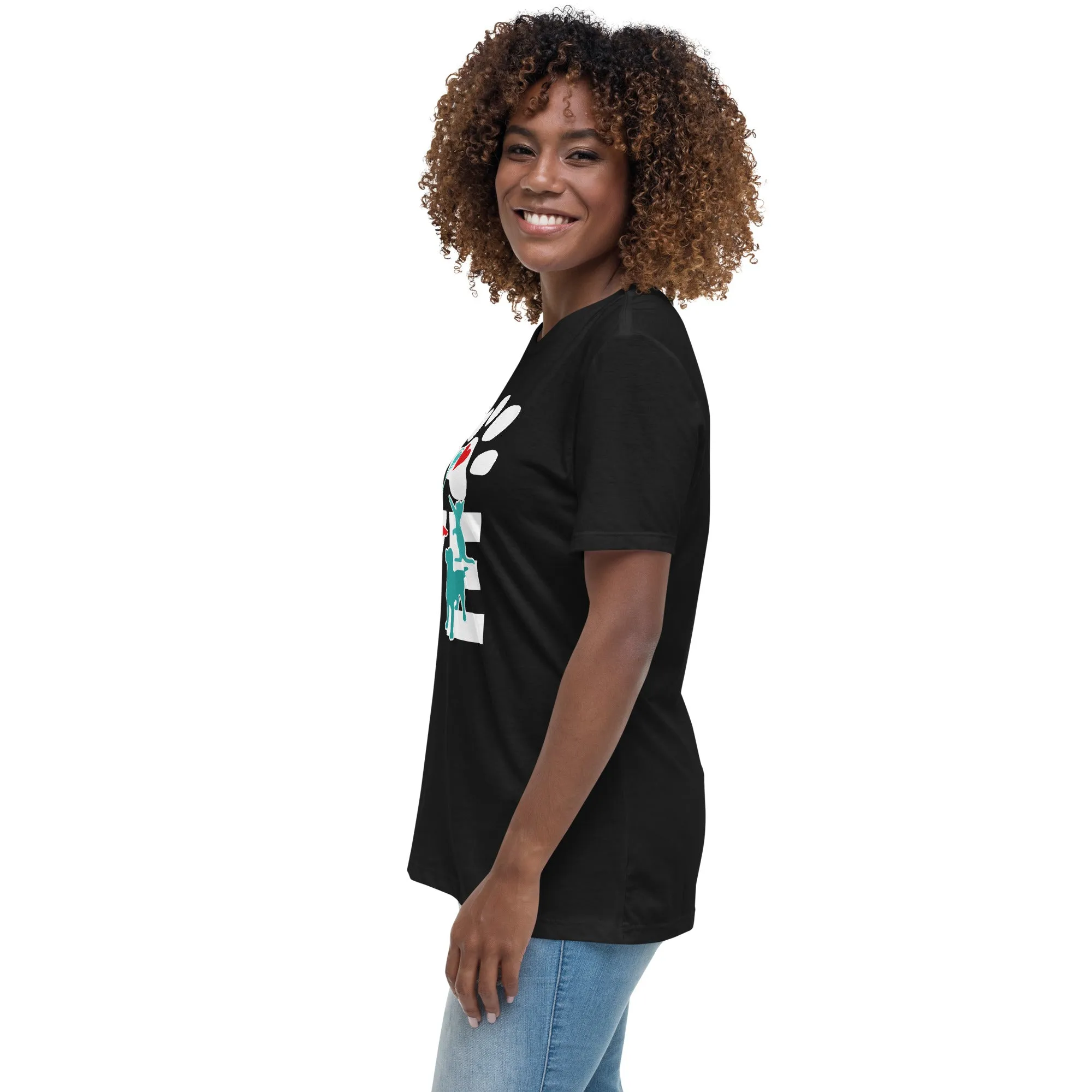 Love Cat and Dog Women's Relaxed T-Shirt