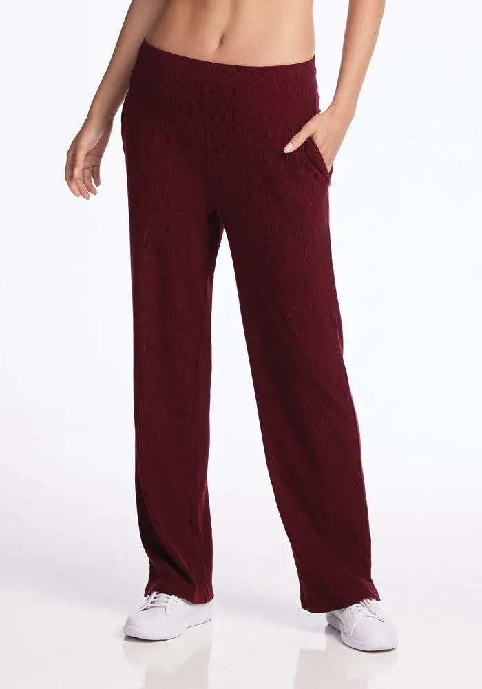 Luca Ribbed Pants • Final Sale Deals! - Cranberry Melange