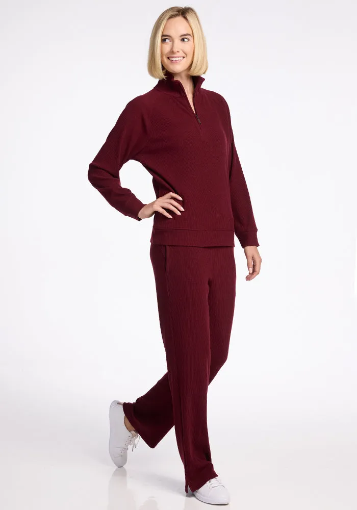 Luca Ribbed Pants • Final Sale Deals! - Cranberry Melange