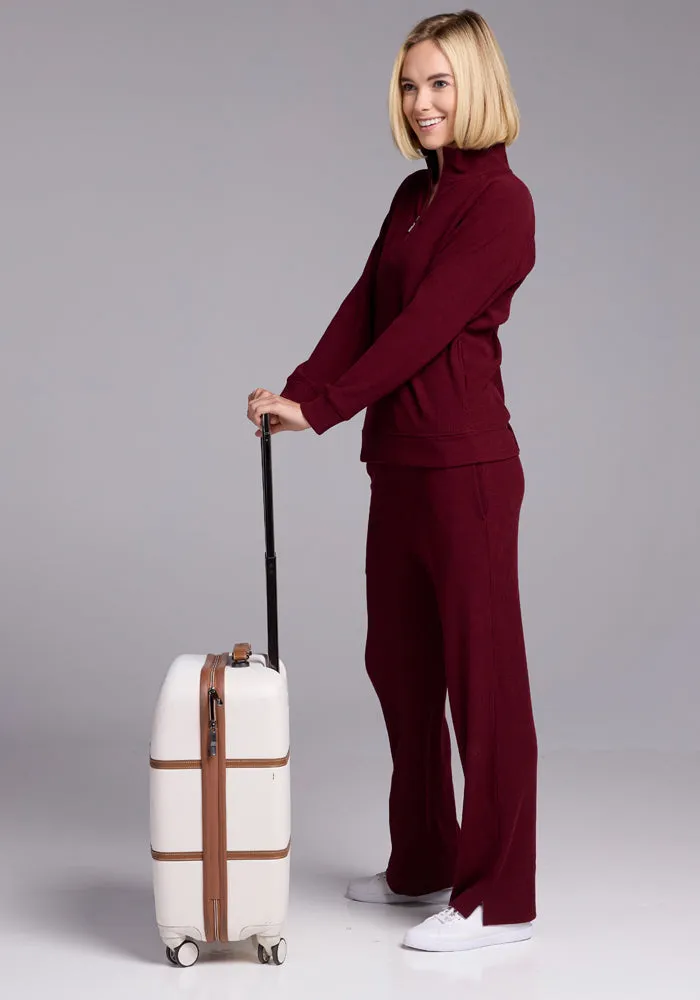 Luca Ribbed Pants • Final Sale Deals! - Cranberry Melange