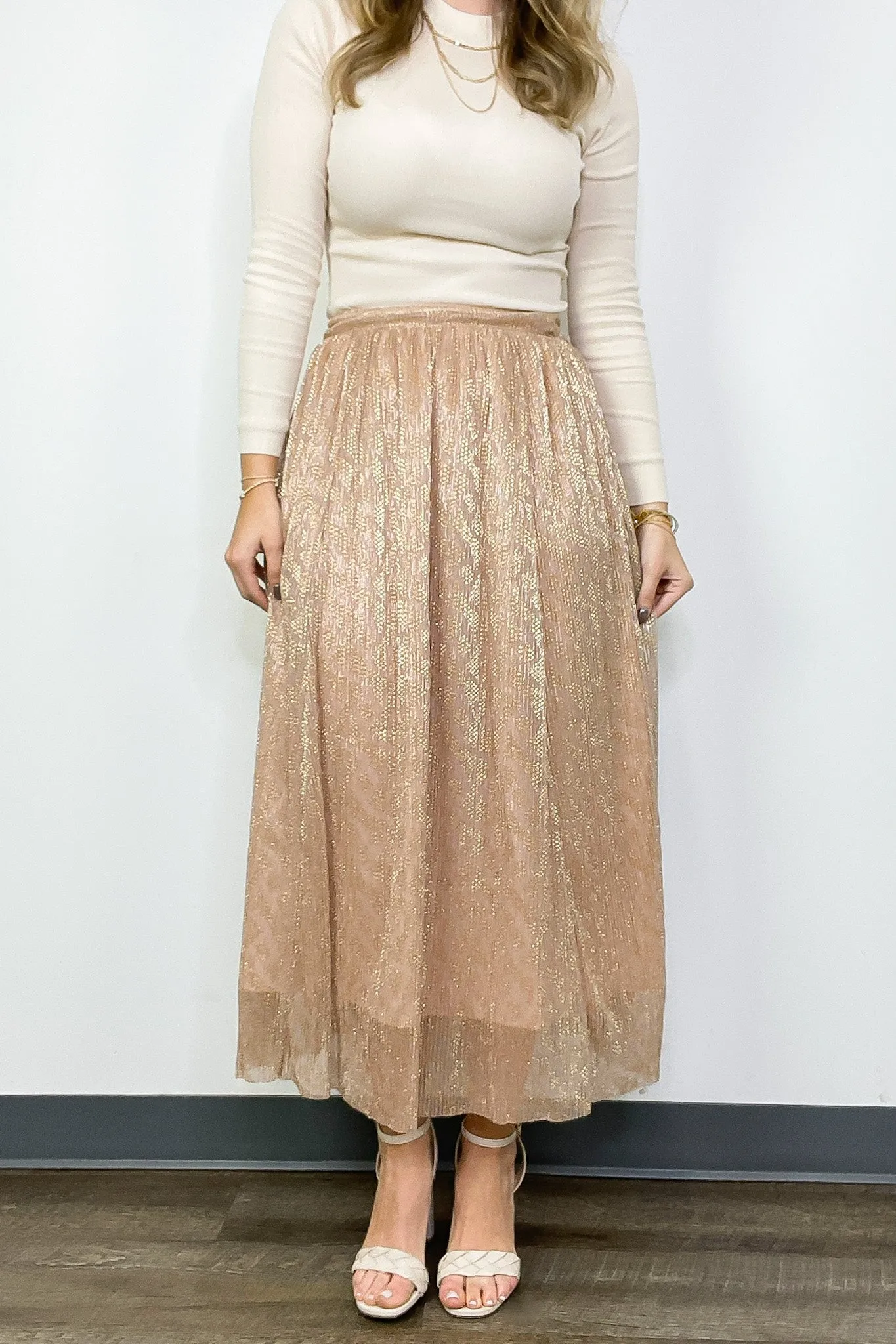 Magnificent Charm Flowy Maxi Skirt