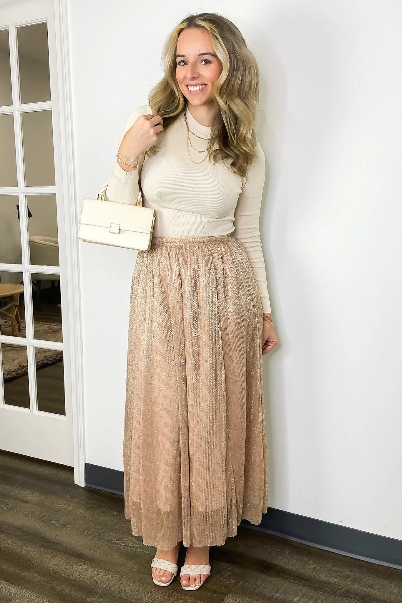 Magnificent Charm Flowy Maxi Skirt