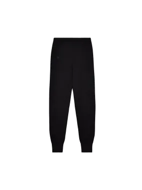Mens DNA Regenerative Merino Wool Track Pants—black