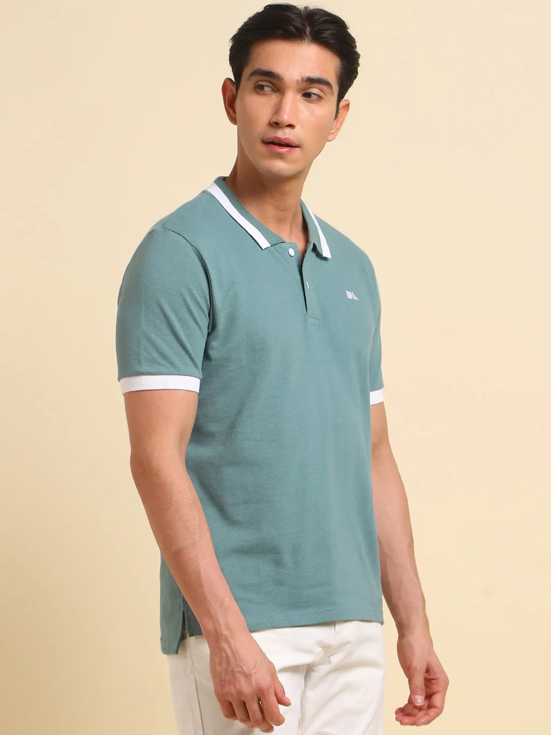 Men's Green Tshirts Wardrobe Essentials Soft And Stretchy Fabric