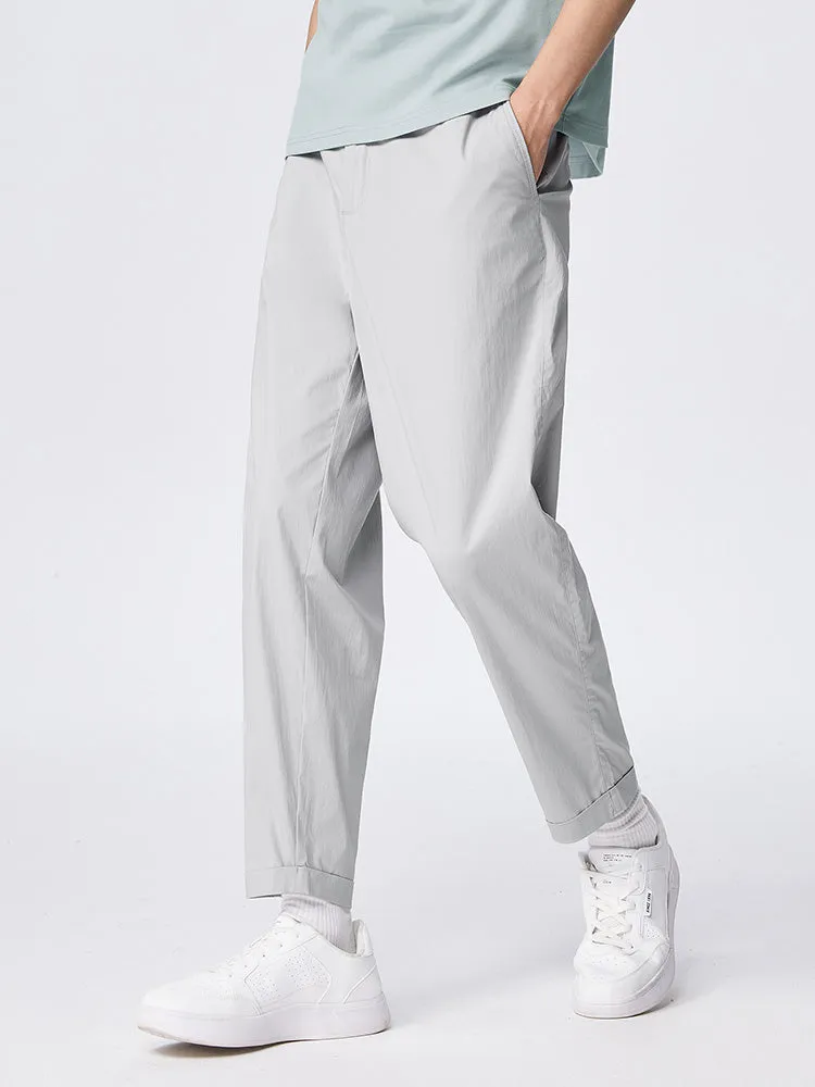 Men's Nylon Stretch Crepe Basic Pants