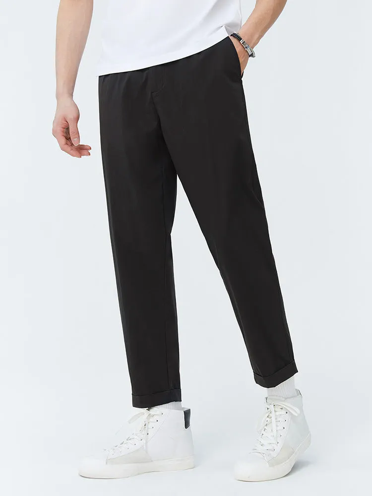 Men's Nylon Stretch Crepe Basic Pants