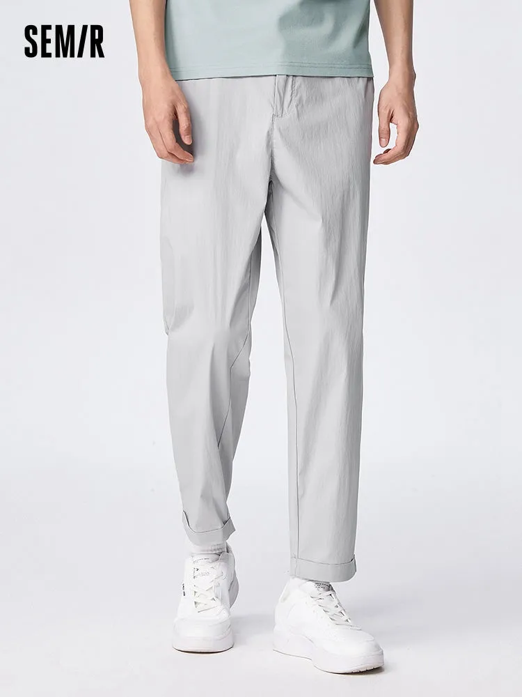 Men's Nylon Stretch Crepe Basic Pants