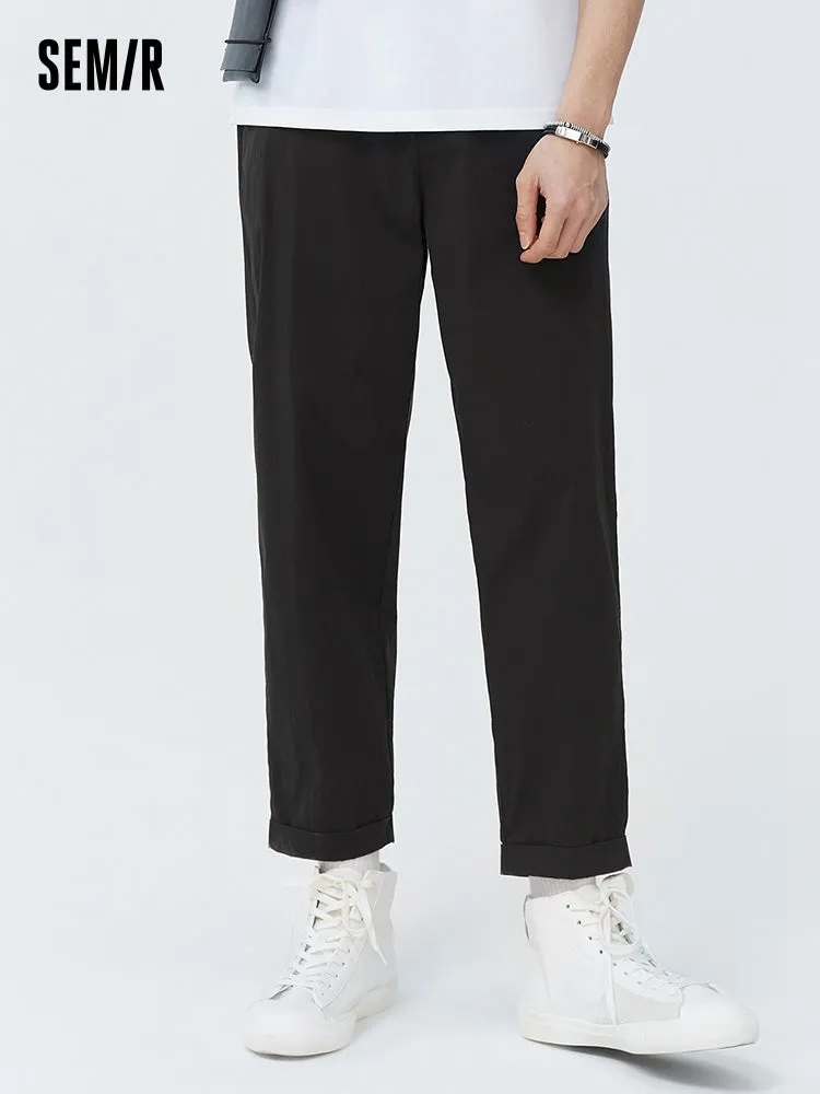 Men's Nylon Stretch Crepe Basic Pants