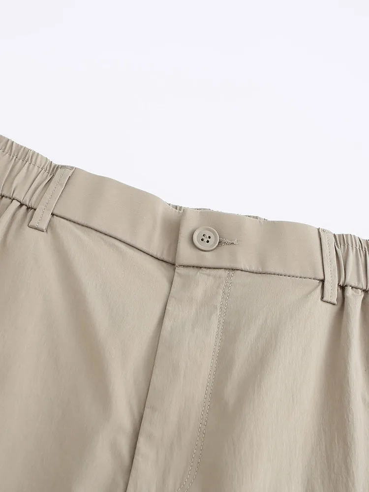 Men's Nylon Stretch Crepe Basic Pants