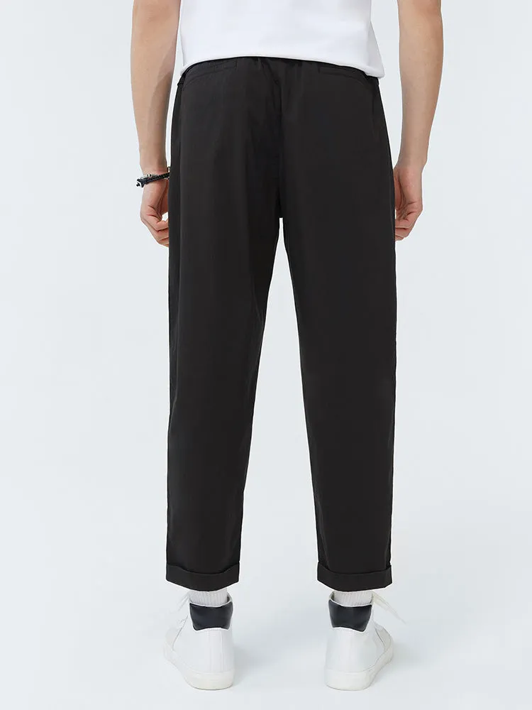 Men's Nylon Stretch Crepe Basic Pants