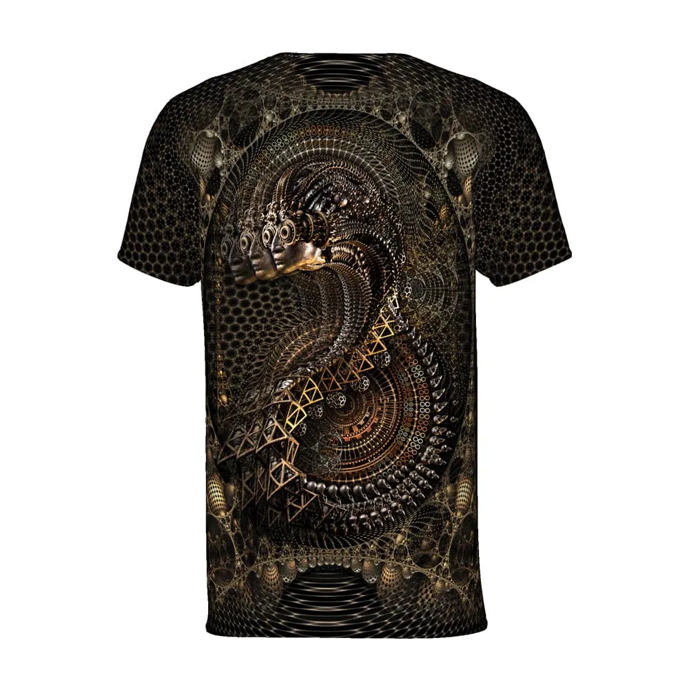 Mens Rave Shirt | Psy Clothing | Sacred Geomery Shirt | Fractal Shirt | Curios (TS)