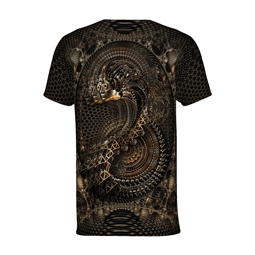 Mens Rave Shirt | Psy Clothing | Sacred Geomery Shirt | Fractal Shirt | Curios (TS)